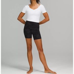 Lululemon Black Cargo Biker Shorts